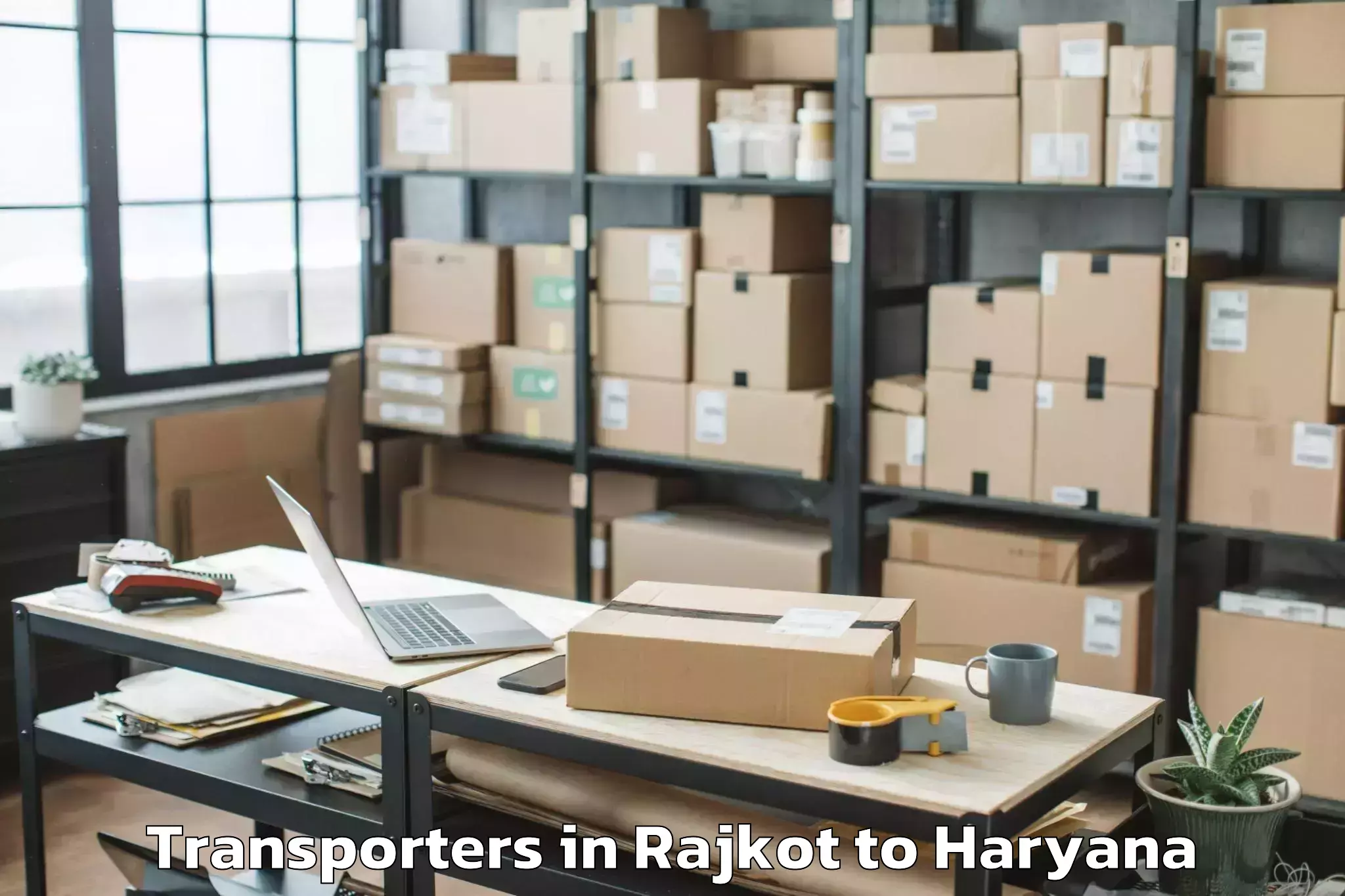 Book Rajkot to Mor Kheri Transporters Online